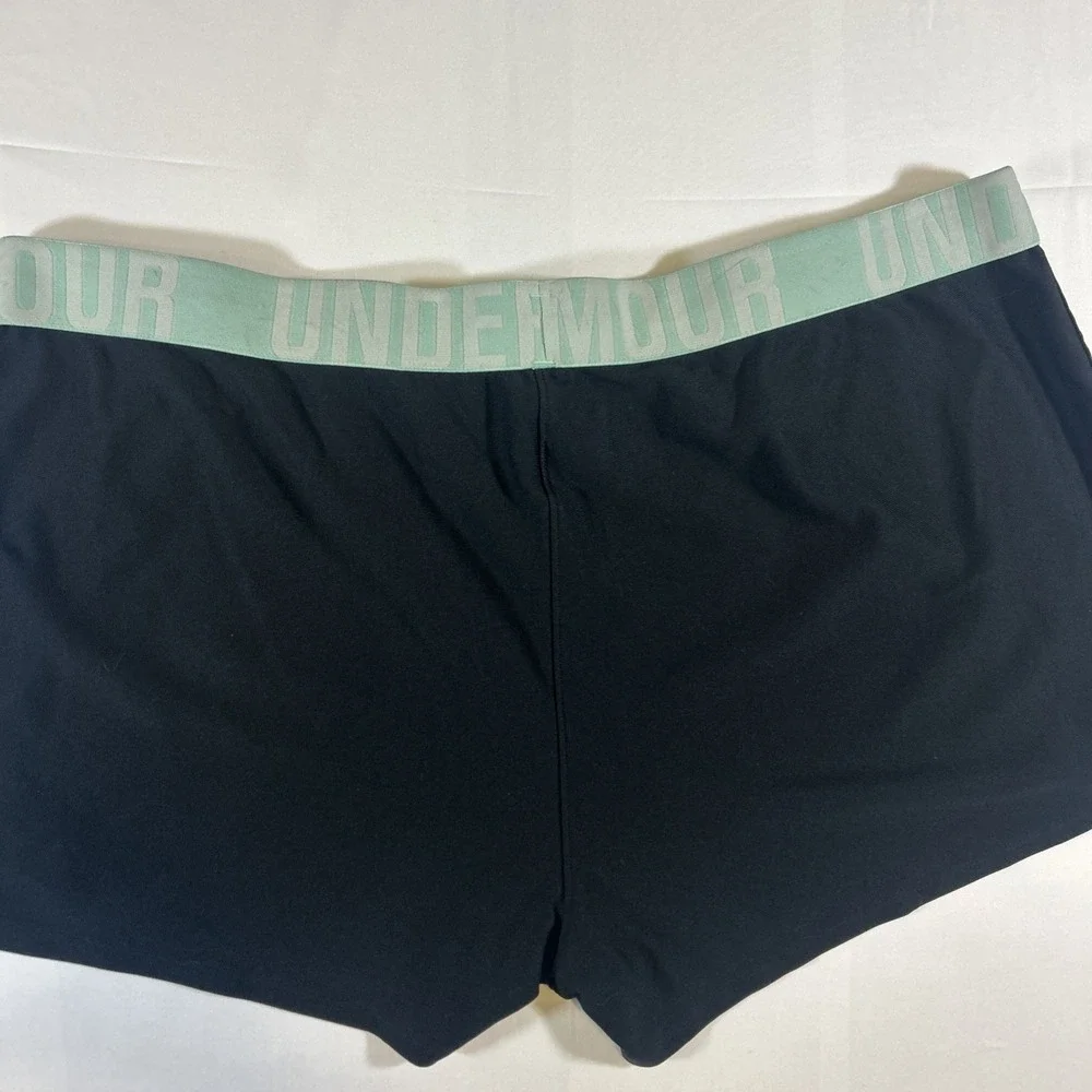Under Armour Shorts Womens Size Xtralrg Black Heat Gear Waistband Running Shorts